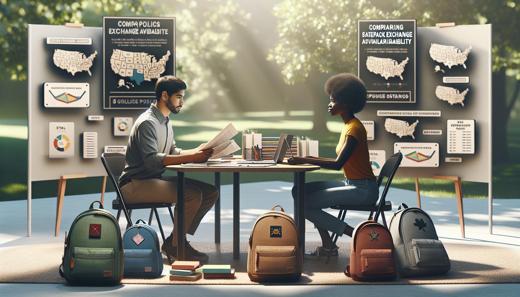 Comparing State Policies on Backpack Exchange Availability