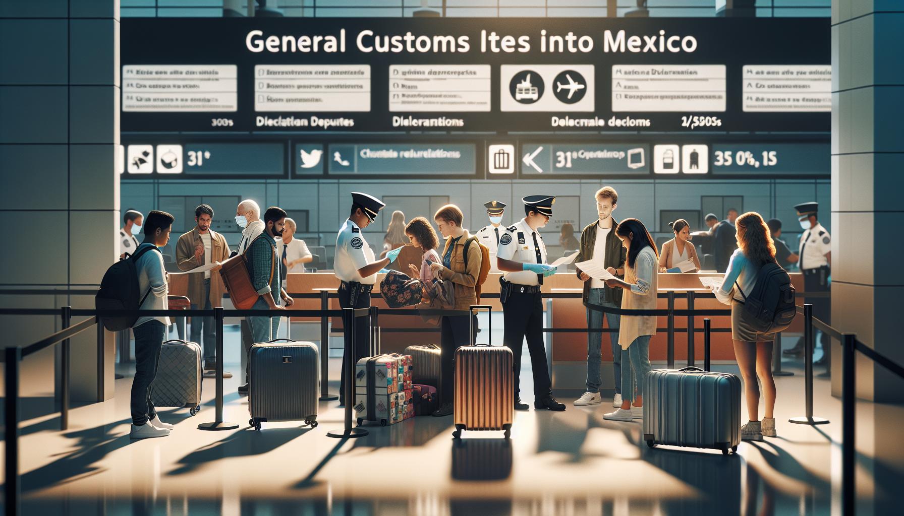 General Customs Regulations for Bringing Items into Mexico