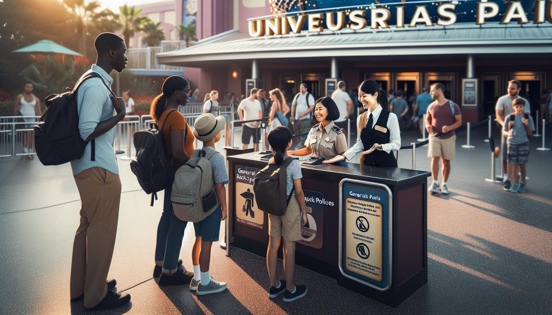 General Backpack Policies at Universal Studios Orlando