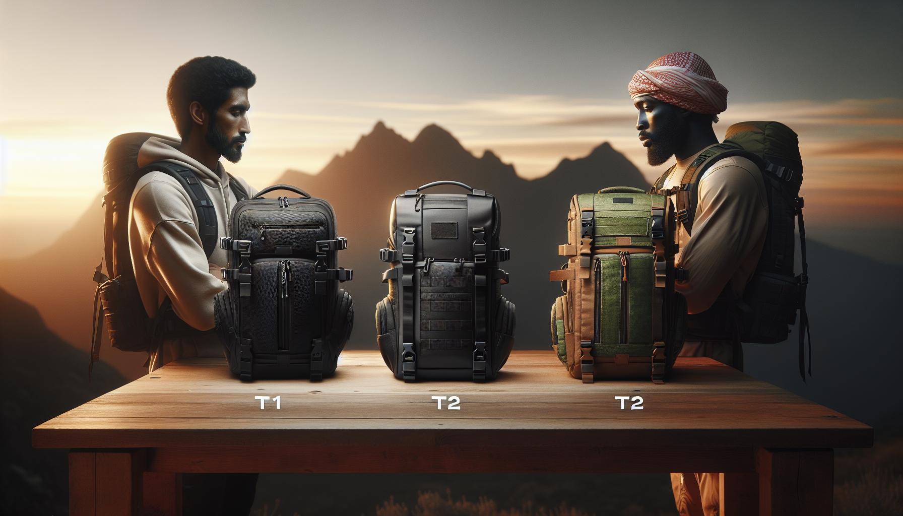 Comparison of T1 and T2 Backpacks: Features and Benefits